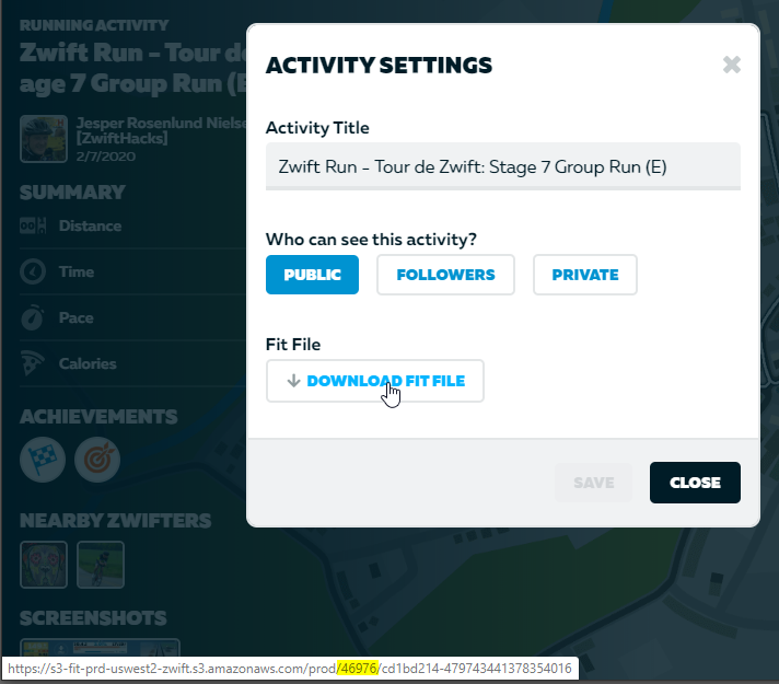 Find your Zwift user ID on ZwiftHacks