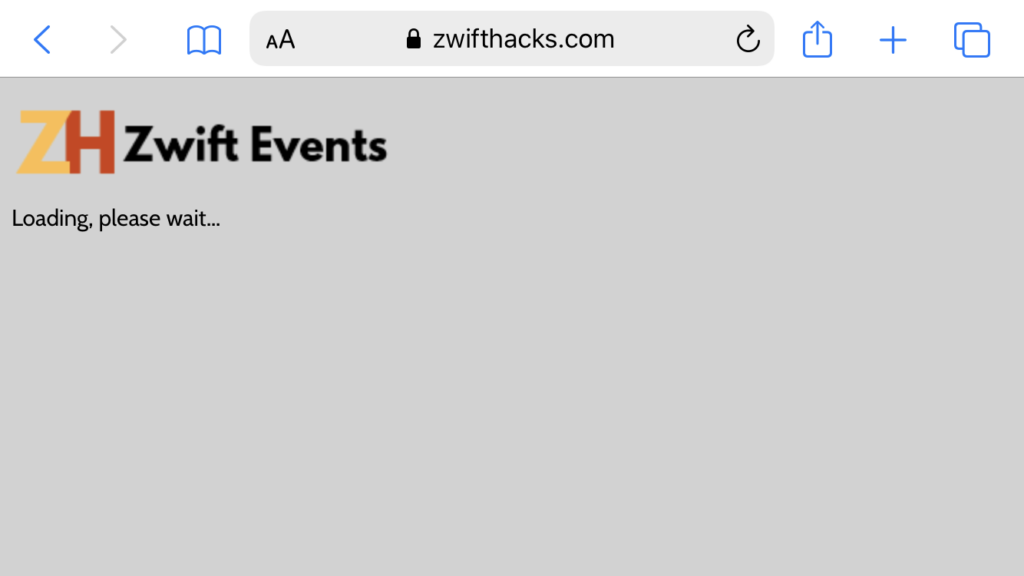 A Much Faster Event List Zwifthacks